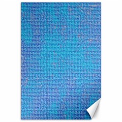 Textured Blue & Purple Abstract Canvas 12  X 18  (unframed)