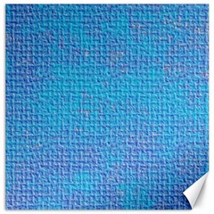 Textured Blue & Purple Abstract Canvas 20  X 20  (unframed)