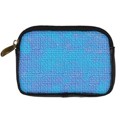 Textured Blue & Purple Abstract Digital Camera Leather Case