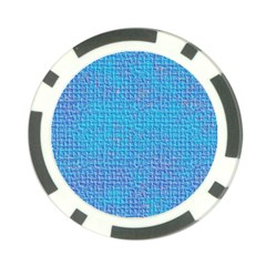 Textured Blue & Purple Abstract Poker Chip (10 Pack)