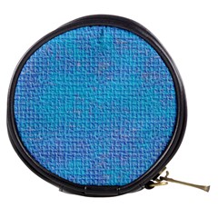 Textured Blue & Purple Abstract Mini Makeup Case