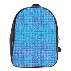 Textured Blue & Purple Abstract School Bag (large)