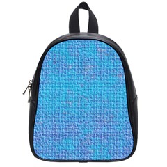 Textured Blue & Purple Abstract School Bag (small)