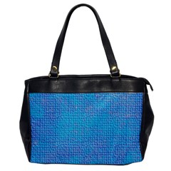 Textured Blue & Purple Abstract Oversize Office Handbag (one Side) by StuffOrSomething