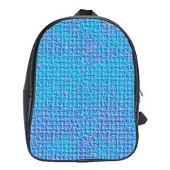 Textured Blue & Purple Abstract School Bag (xl)