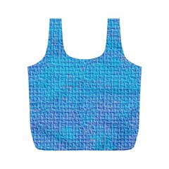 Textured Blue & Purple Abstract Reusable Bag (m) by StuffOrSomething