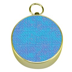 Textured Blue & Purple Abstract Gold Compass