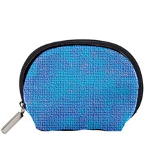 Textured Blue & Purple Abstract Accessory Pouch (small) by StuffOrSomething