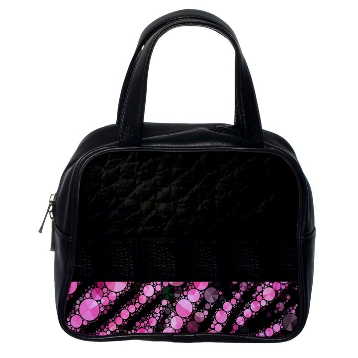 Pink Tiger Bling Classic Handbag (One Side)