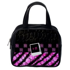 Pink Tiger Bling Classic Handbag (one Side)