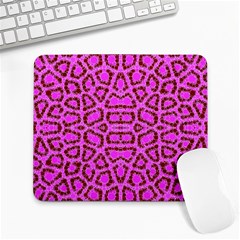 Florescent Pink Animal Print  Large Mouse Pad (rectangle)