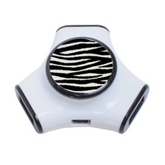 Black White Tiger  3 Port Usb Hub by OCDesignss