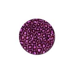 Cheetah Bling Abstract Pattern  Golf Ball Marker 4 Pack