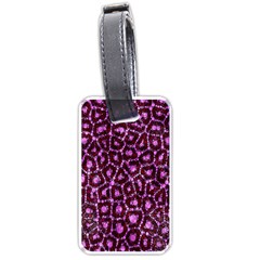 Cheetah Bling Abstract Pattern  Luggage Tag (one Side)