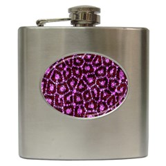 Cheetah Bling Abstract Pattern  Hip Flask