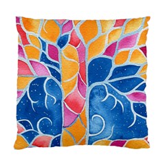 Yellow Blue Pink Abstract  Cushion Case (two Sided) 