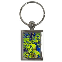 Polka Dot Retro Pattern Key Chain (rectangle)