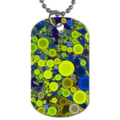 Polka Dot Retro Pattern Dog Tag (one Sided)