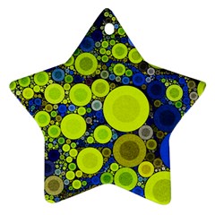 Polka Dot Retro Pattern Star Ornament (two Sides) by OCDesignss