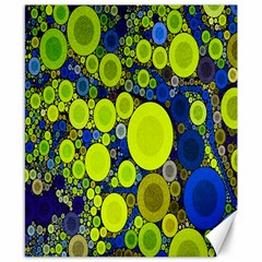 Polka Dot Retro Pattern Canvas 8  X 10  (unframed)