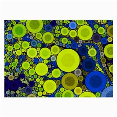 Polka Dot Retro Pattern Glasses Cloth (large, Two Sided)