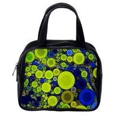 Polka Dot Retro Pattern Classic Handbag (one Side)