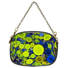 Polka Dot Retro Pattern Chain Purse (two Sided) 