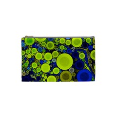 Polka Dot Retro Pattern Cosmetic Bag (small)