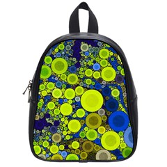 Polka Dot Retro Pattern School Bag (small)