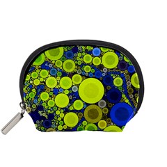 Polka Dot Retro Pattern Accessory Pouch (small)