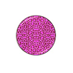 Florescent Pink Animal Print  Golf Ball Marker (for Hat Clip)