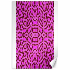 Florescent Pink Animal Print  Canvas 20  X 30  (unframed)