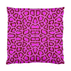 Florescent Pink Animal Print  Cushion Case (two Sided) 