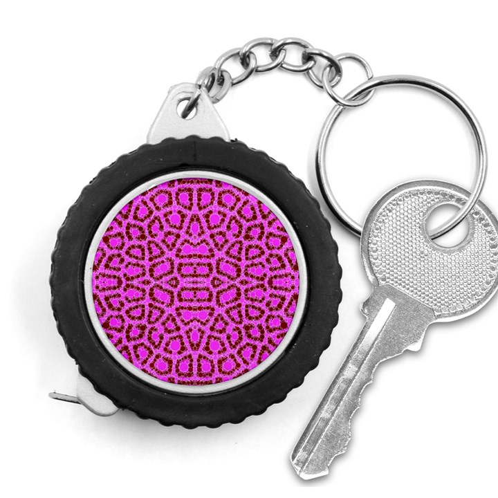 Florescent Pink Animal Print  Measuring Tape