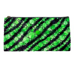 Florescent Green Tiger Bling Pattern  Pencil Case