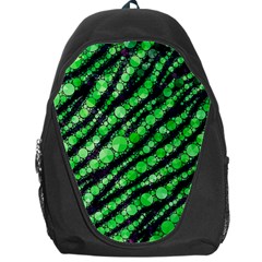 Florescent Green Tiger Bling Pattern  Backpack Bag by OCDesignss