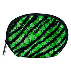 Florescent Green Tiger Bling Pattern  Accessory Pouch (medium) by OCDesignss