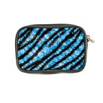 Bright Blue Tiger Bling Pattern  Coin Purse Back