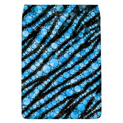 Bright Blue Tiger Bling Pattern  Removable Flap Cover (l) by OCDesignss