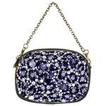 Lavender Cheetah Bling Abstract  Chain Purse (One Side) Front