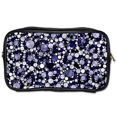 Lavender Cheetah Bling Abstract  Travel Toiletry Bag (two Sides) by OCDesignss