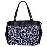 Lavender Cheetah Bling Abstract  Oversize Office Handbag (Two Sides) Front