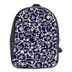 Lavender Cheetah Bling Abstract  School Bag (xl) by OCDesignss