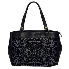 Trippy Black&white Abstract  Oversize Office Handbag (one Side) by OCDesignss