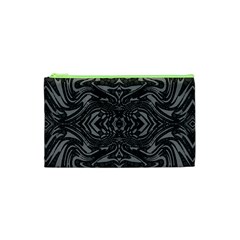 Trippy Black&white Abstract  Cosmetic Bag (xs)