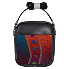 Funky Florescent Sassy Lips  Girl s Sling Bag by OCDesignss