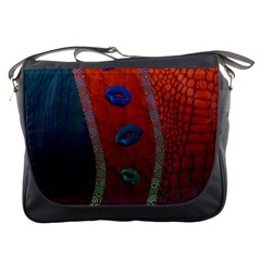 Funky Florescent Sassy Lips  Messenger Bag