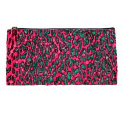 Florescent Pink Leopard Grunge  Pencil Case by OCDesignss