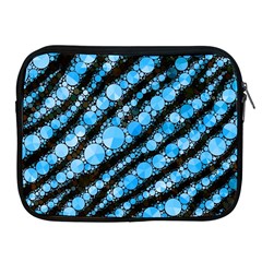 Bright Blue Tiger Bling Pattern  Apple Ipad Zippered Sleeve by OCDesignss