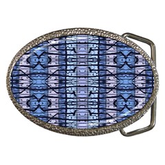 Tribal Geometric Print Belt Buckle (oval)